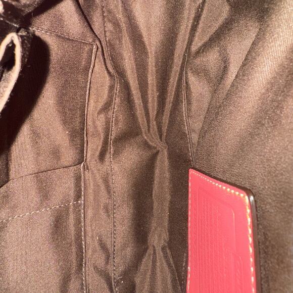 Coach Hampton Y2K Glam Salmon Pink Pebbled Leather Shoulder Bag - Picture 6 of 7